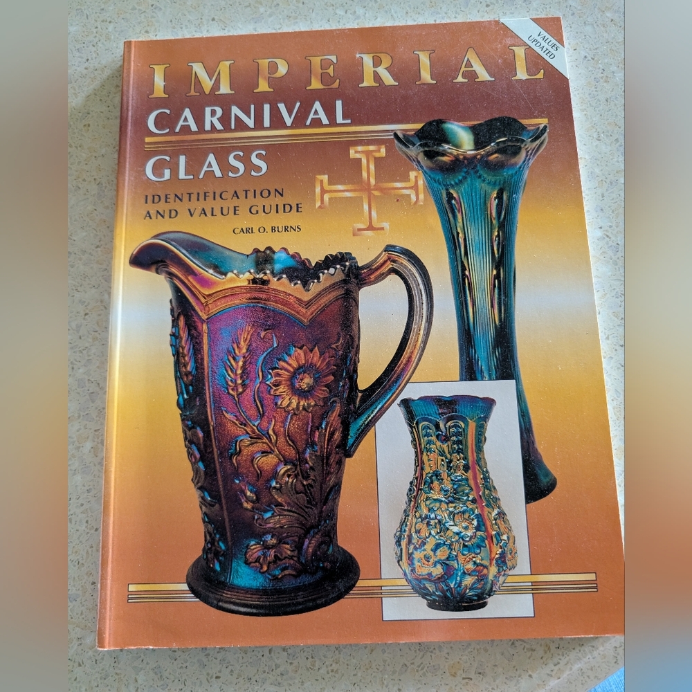 Imperial Carnival Glass Identification and Value Guide by Carl O. Burns Vintage